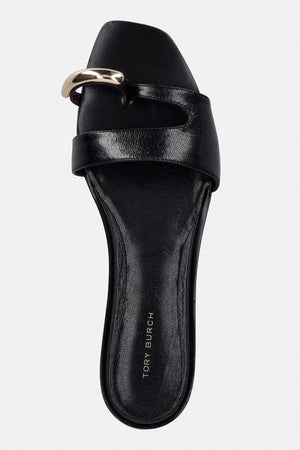Tory Burch Sandalia Plana de Piel para Mujer Pierced Slide