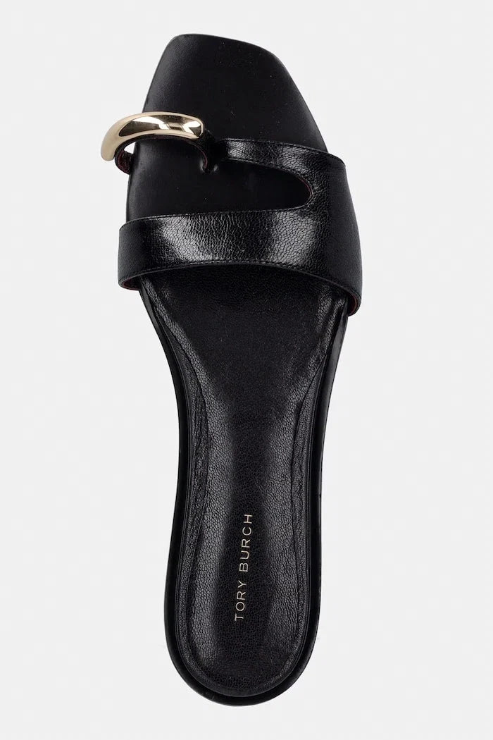 Tory Burch Sandalia Plana de Piel para Mujer Pierced Slide