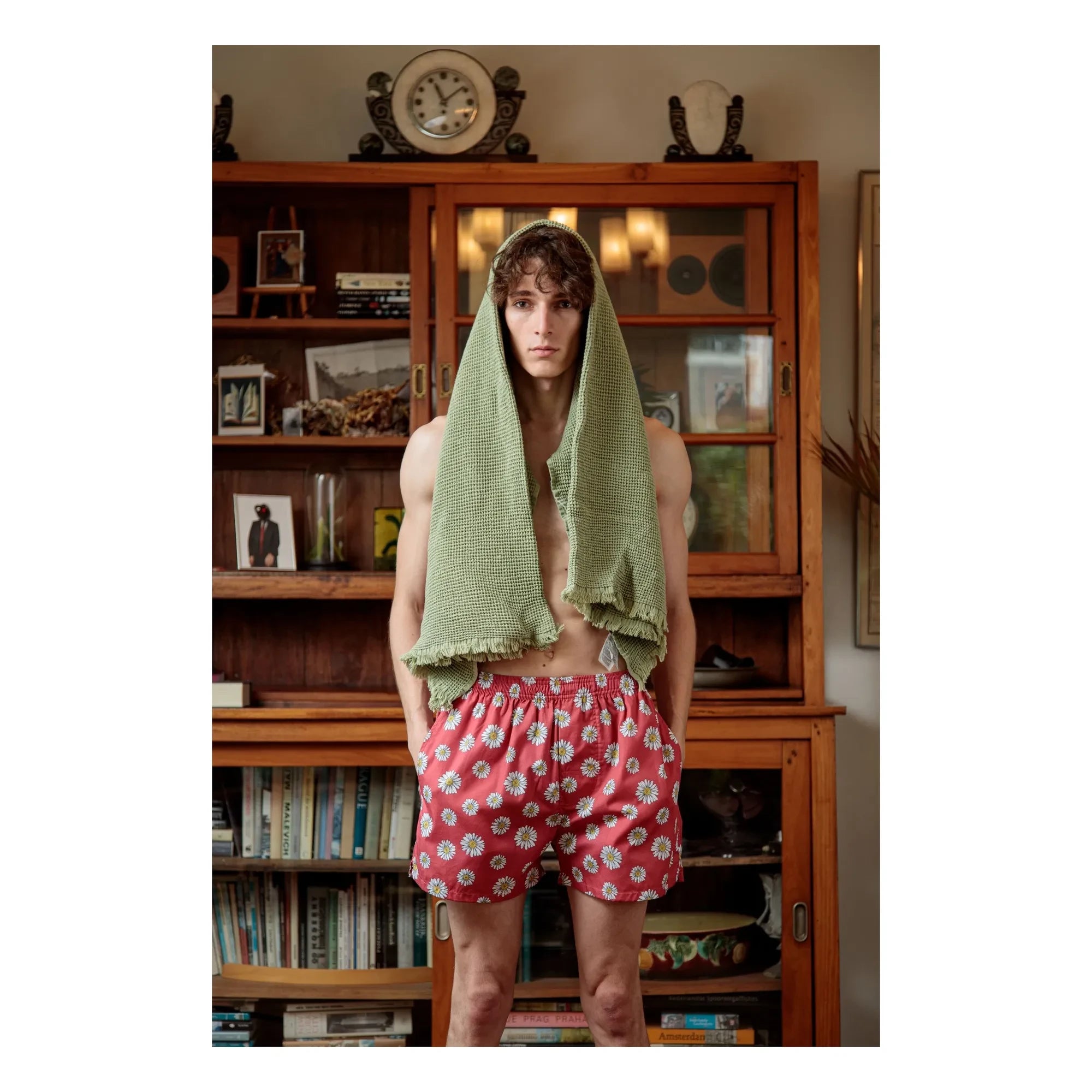 Pockies - Boxer de Flores Rojas | Rojo