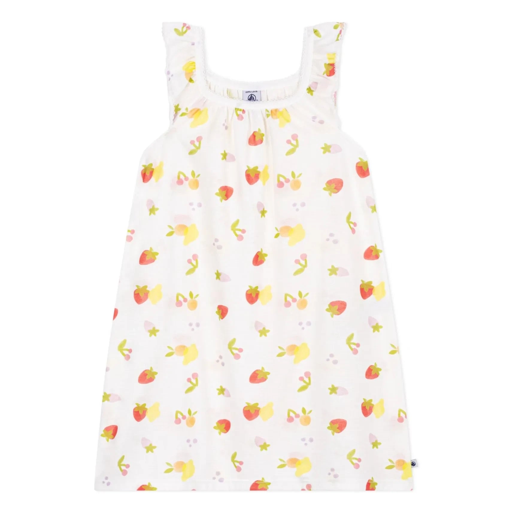 Petit Bateau - Camisón estampado de frutas | Crudo