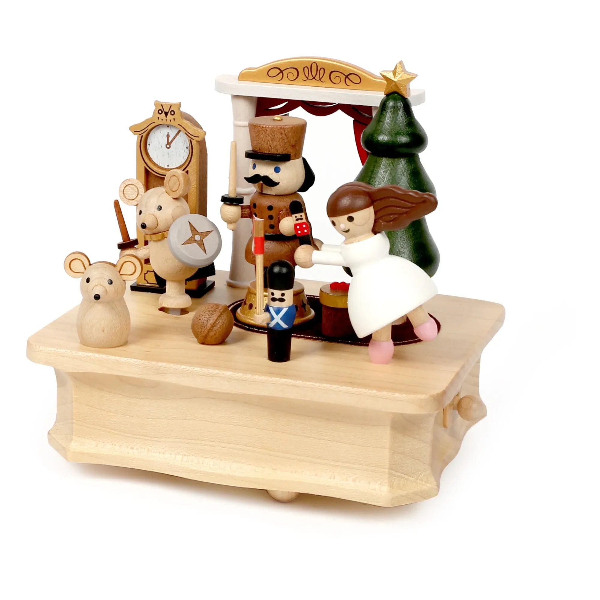 Wooderful life - Caja de música de madera Cascanueces