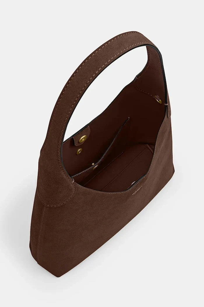 Bolso de hombro Brooklyn de ante para mujer Coach 28