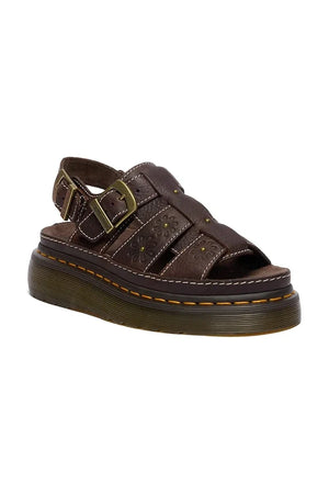 Dr. Martens Wrenlie sandalias de plataforma de cuero para mujer