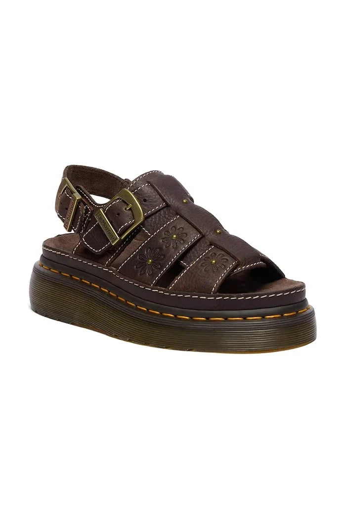 Dr. Martens Wrenlie sandalias de plataforma de cuero para mujer