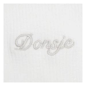 Donsje - Top Ivelle Claudine con cuello | Blanco