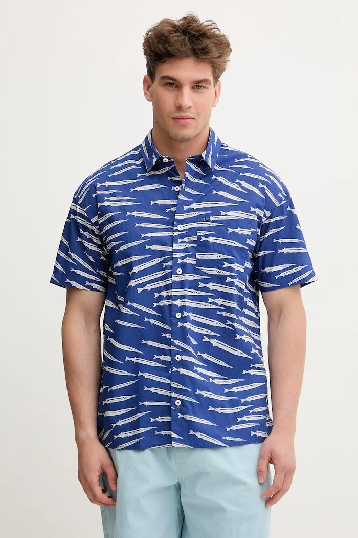 Camisa de algodón para hombre Napapijri G-ELIOR