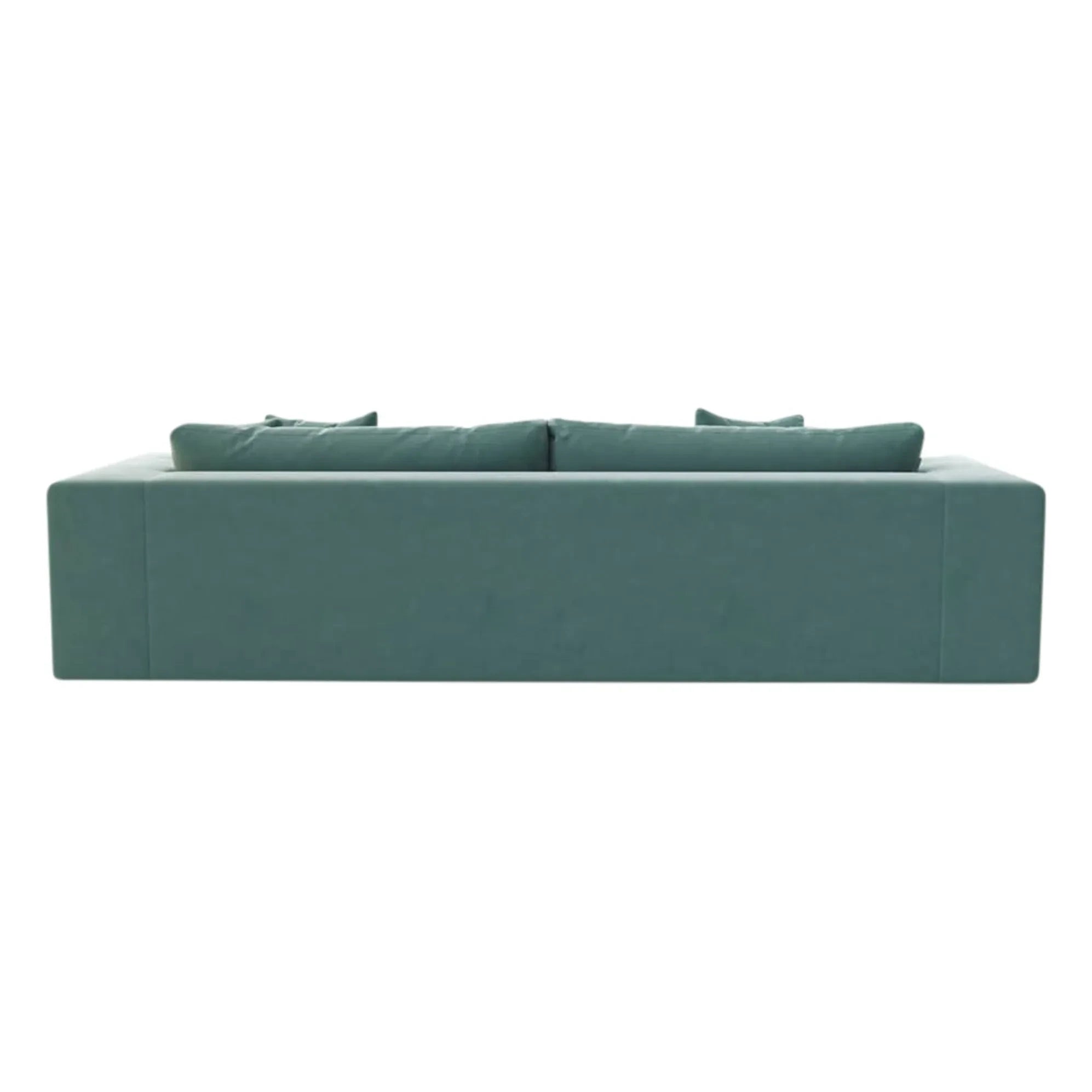 Panac Edition - Sofá Bellechasse de 3 plazas de terciopelo cepillado de 245 cm | Coñac