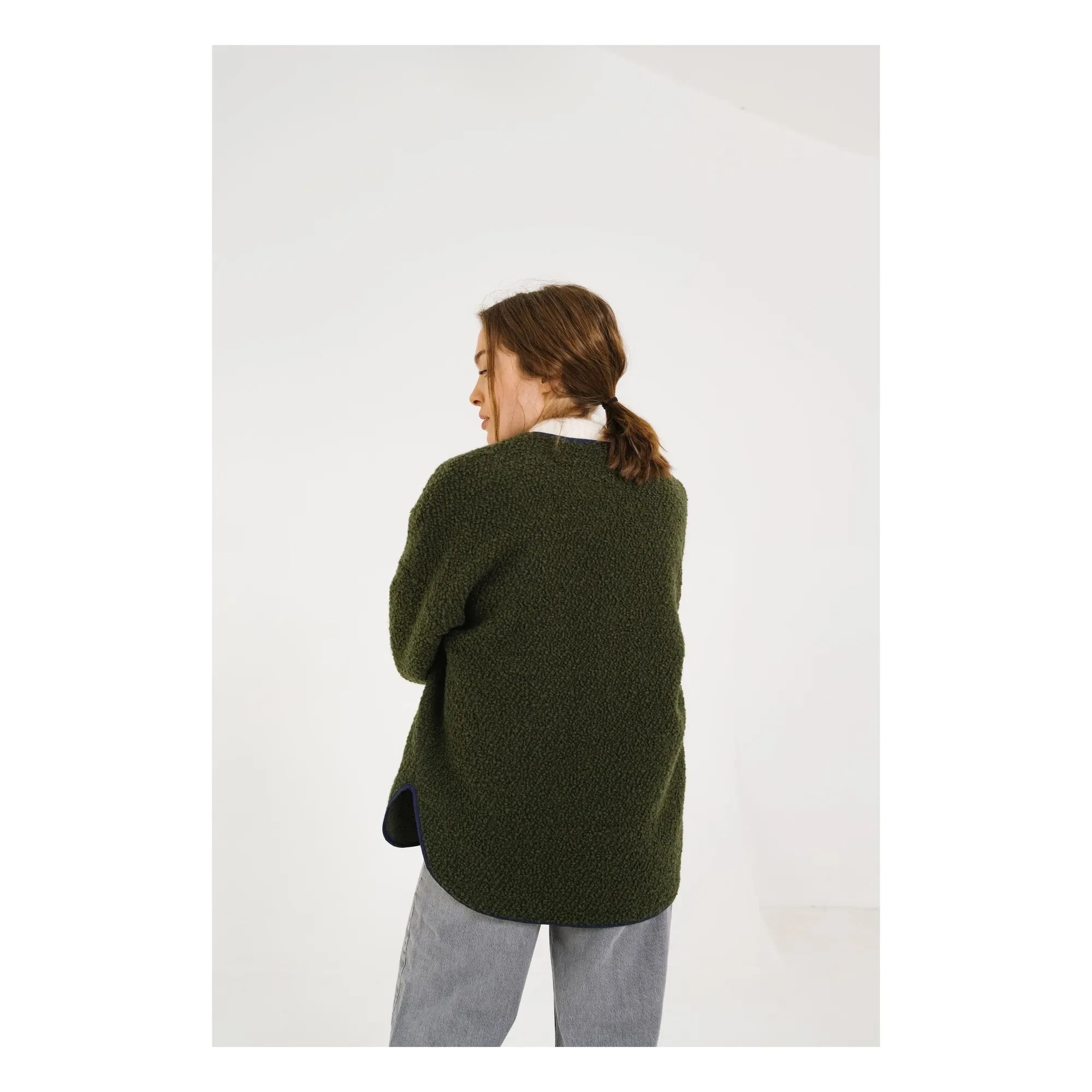Sacrécoeur - Chaqueta 100% Lana Bari Greenlake | Verde