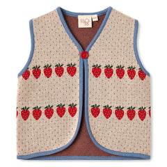 Flöss - Chaleco sin mangas de lunares Louise | Crema