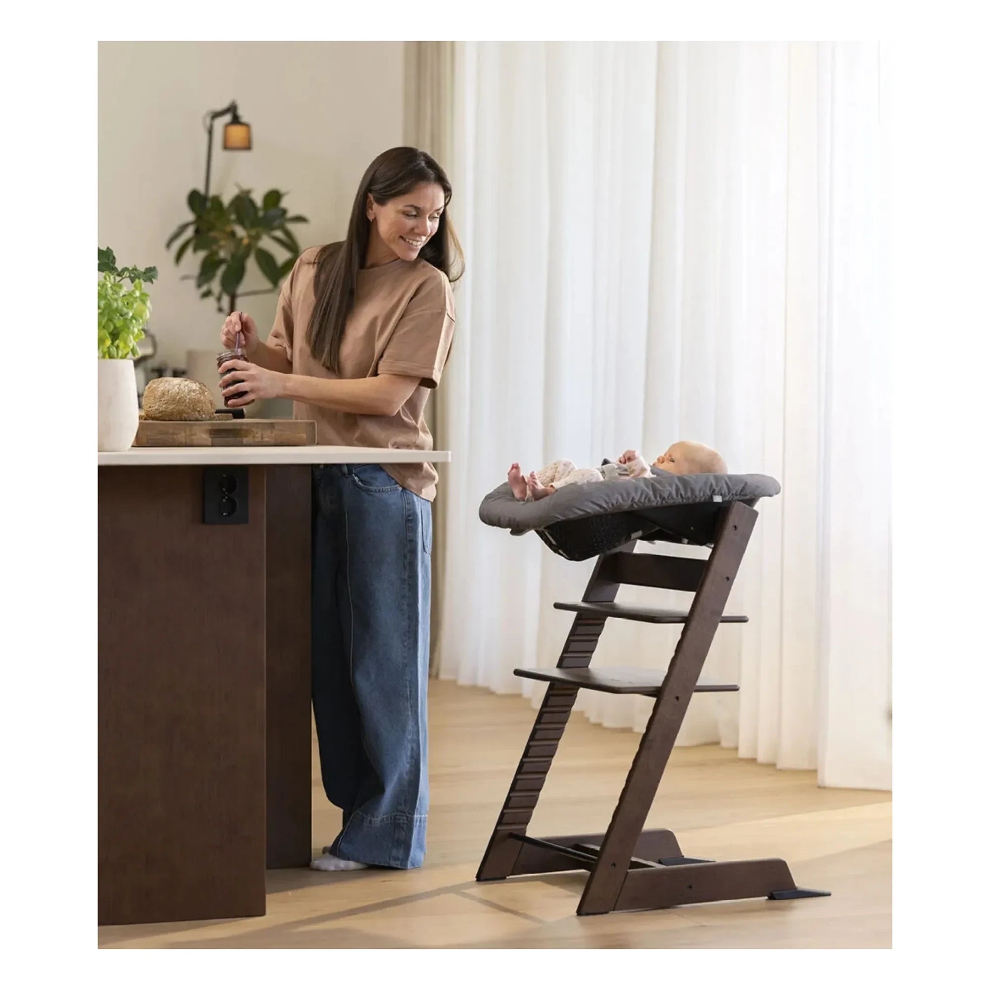Stokke® - Silla alta de roble Tripp Trapp® | Marrón