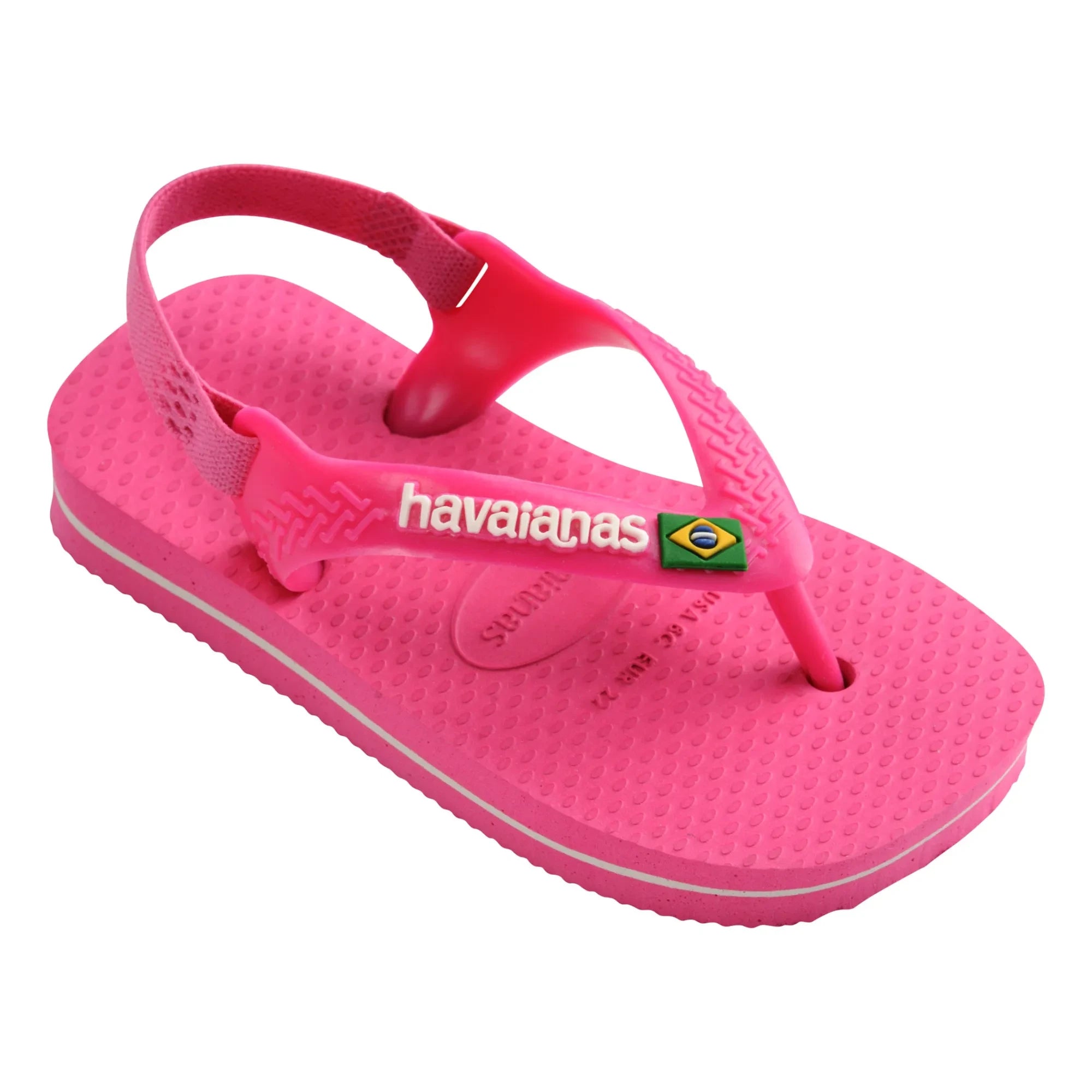 Havaianas - Chanclas de dedo Baby Brasil Logo | Rosa