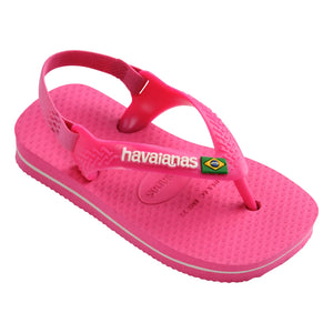 Havaianas - Chanclas de dedo Baby Brasil Logo | Rosa