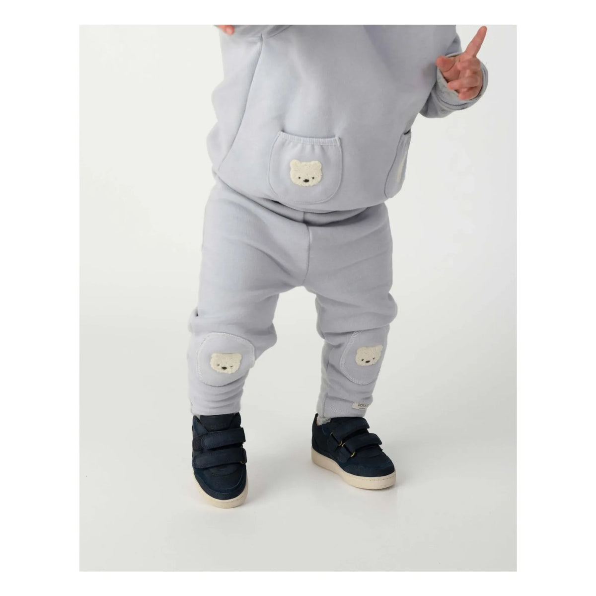 Donsje - Sudadera Foppe Oso Polar Algodón Orgánico | Azul Hielo