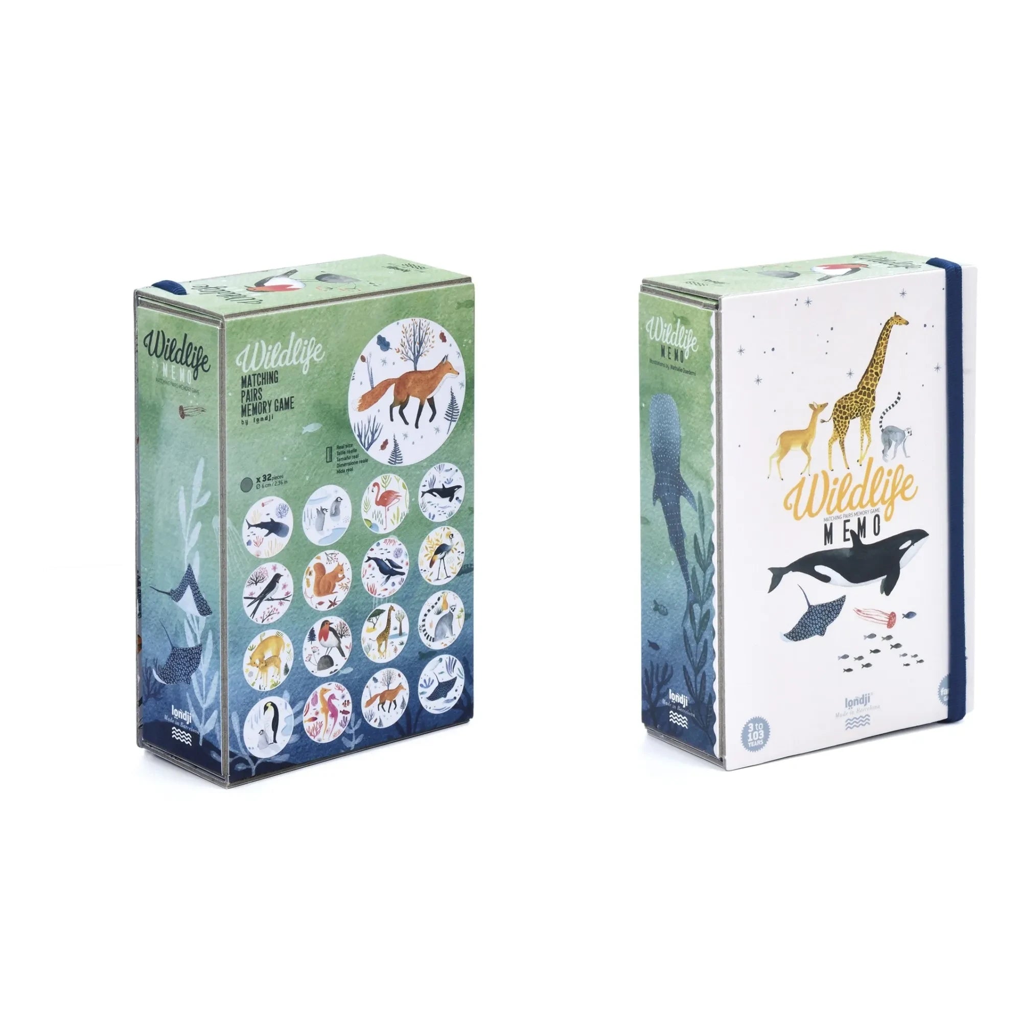 Londji - Juego de memoria de animales salvajes