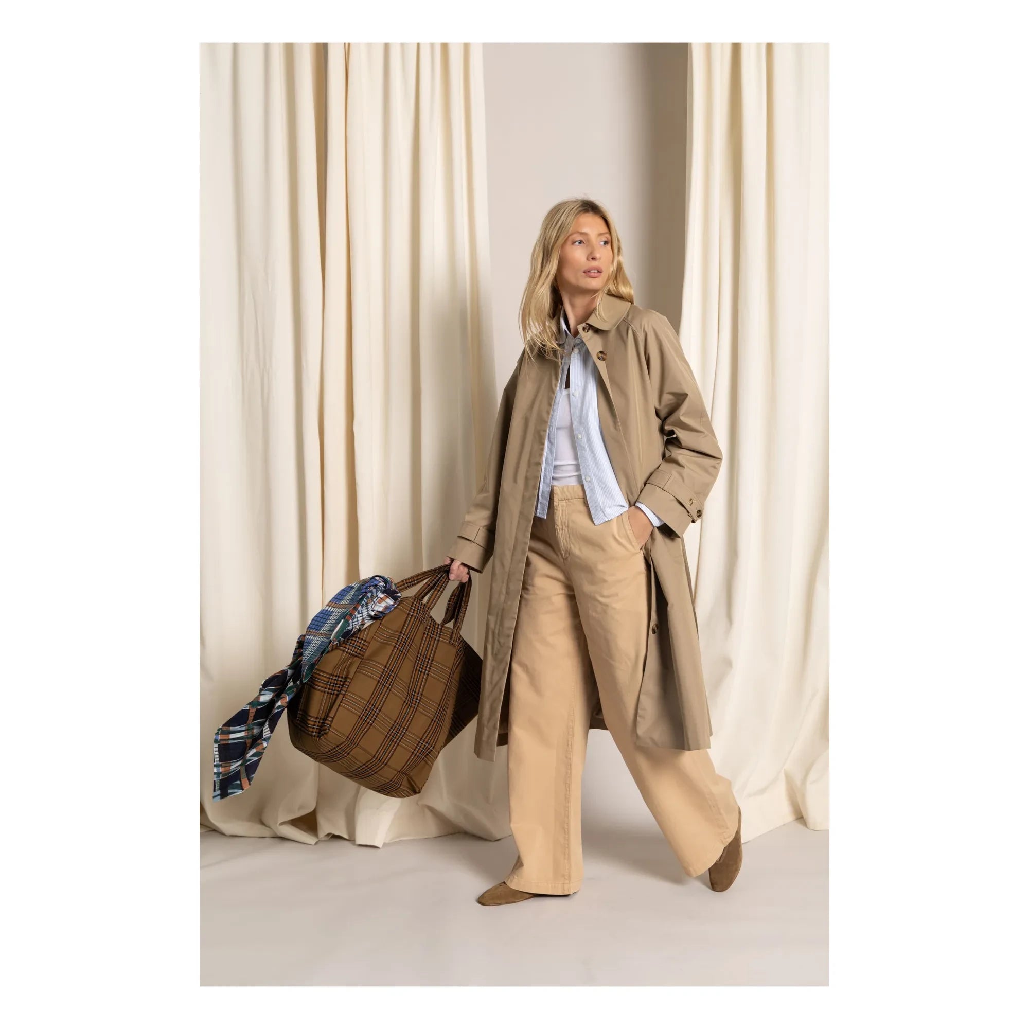 Smallable Woman - Pantalones anchos París | Beige