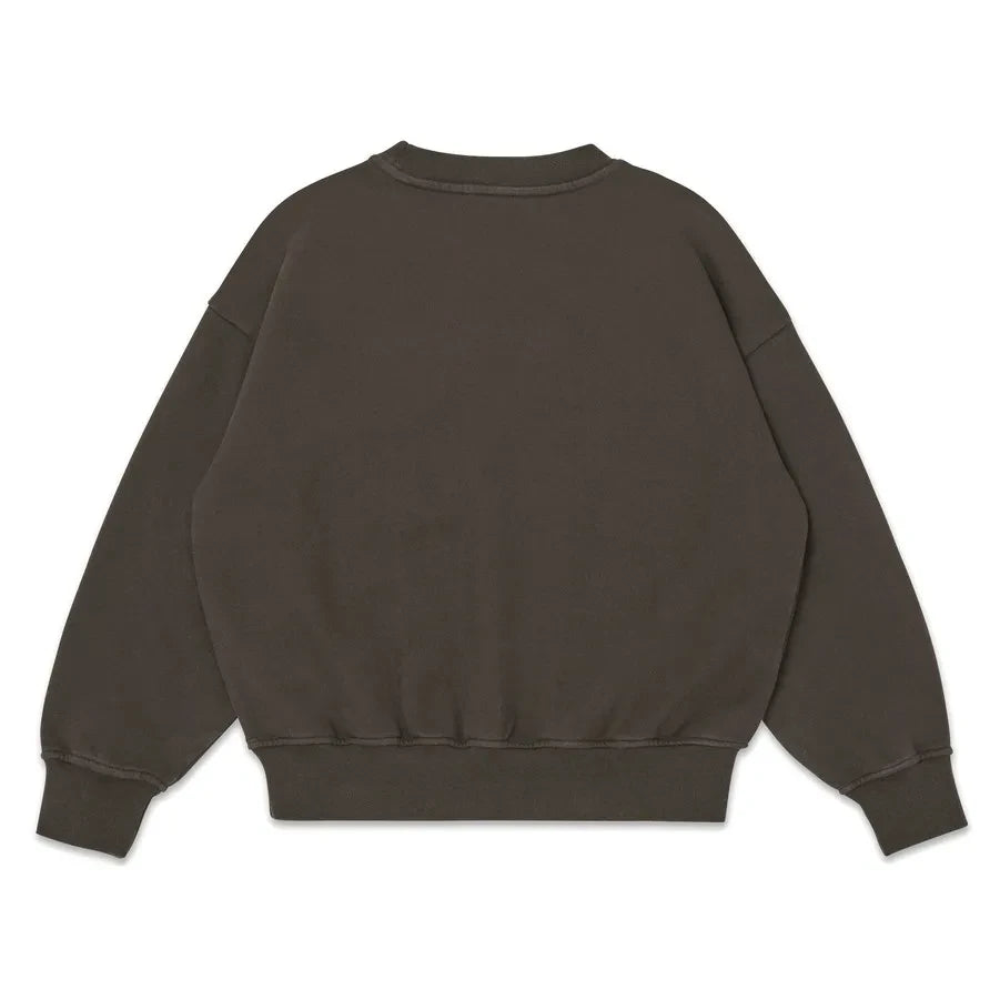 Main Story - Organik Pamuklu Bubble Sweatshirt | Kahverengi