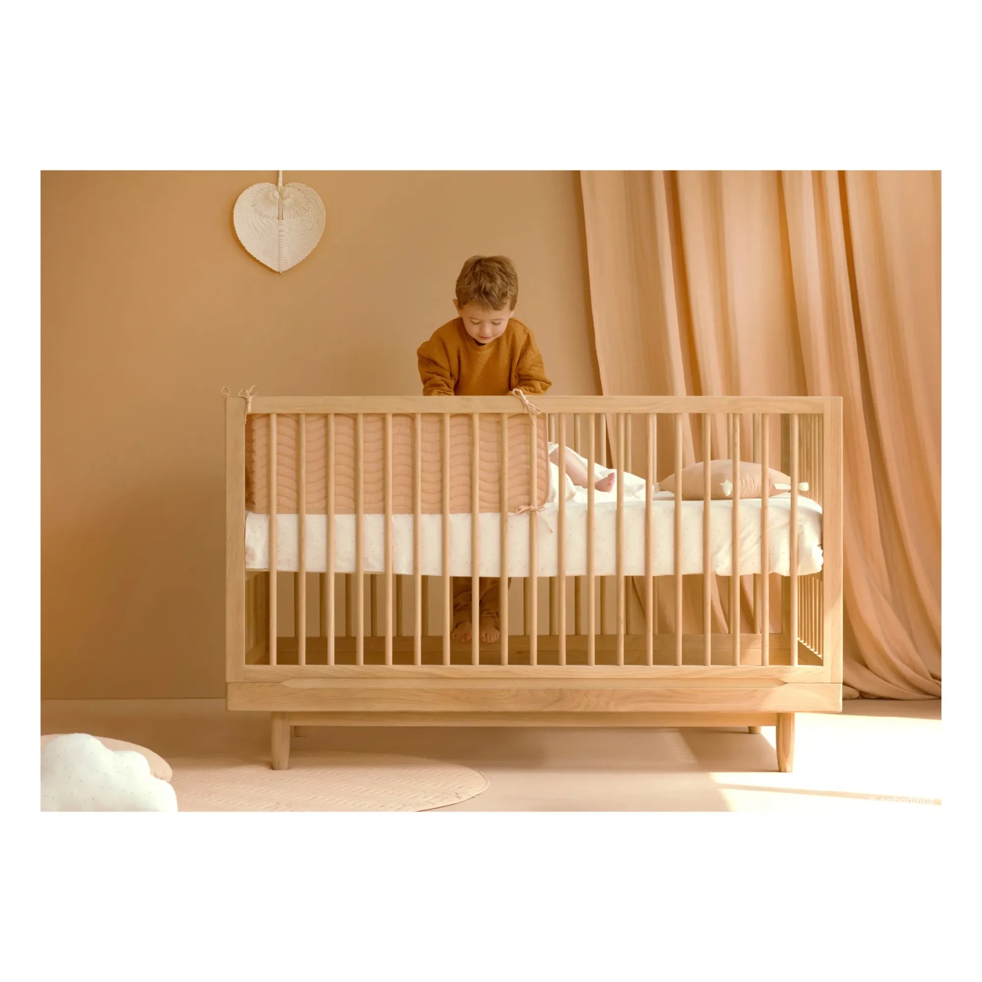 Nobodinoz - Cuna convertible Pure 70x140 cm | Roble