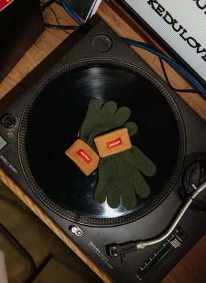 Hello Hossy - Guantes de algodón orgánico Handy Forest | Verde caza