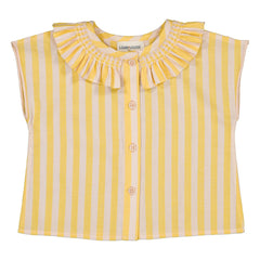 Louis Louise - Blusa a rayas Nilah | Amarillo