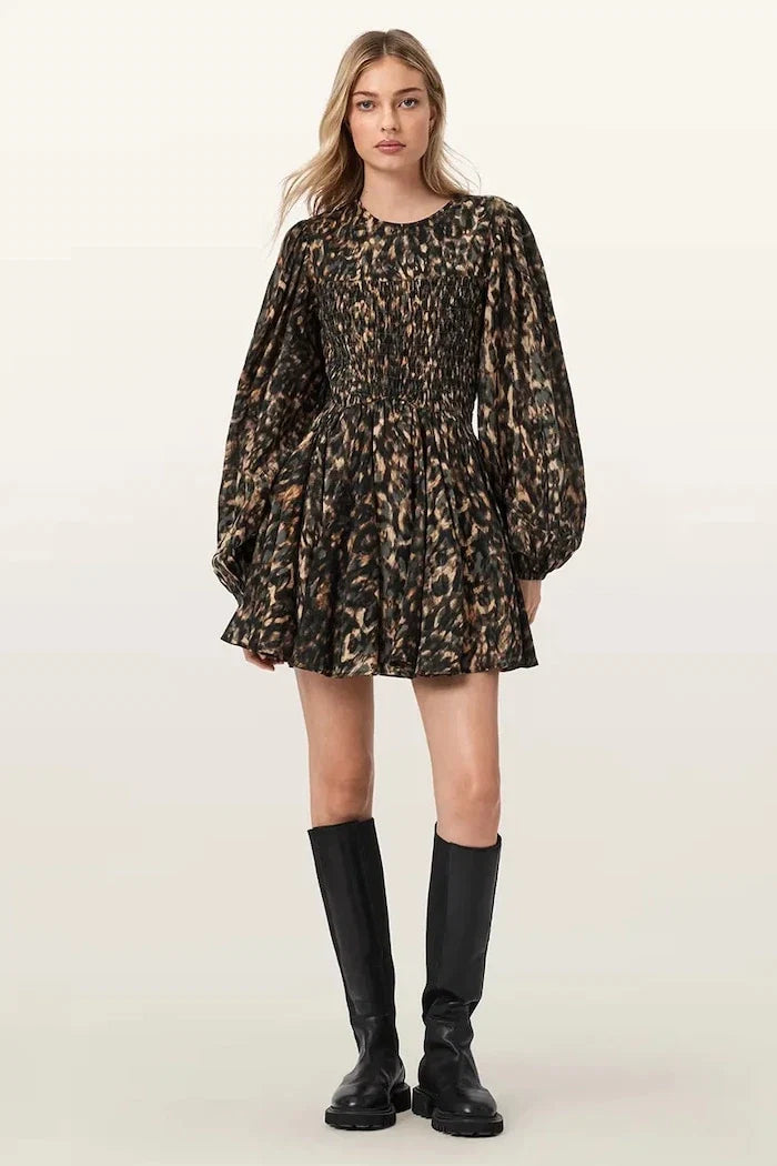 AllSaints Vestido ancho de algodón CHIA