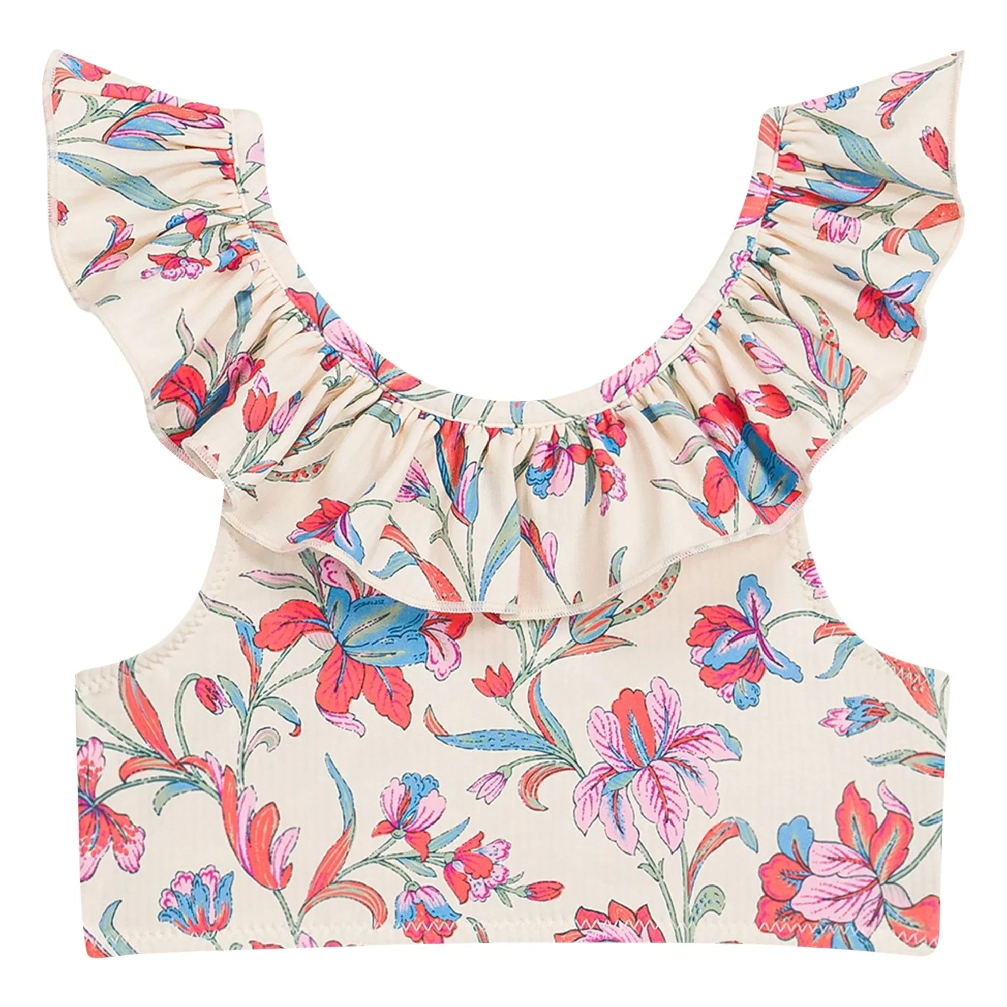 Louise Misha - Fibra reciclada con estampado floral Primavera Mayo | Crema