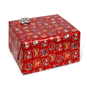 Legami - Papel de Regalo de Navidad Kitty Frames - Rollo de 200 x 70 cm