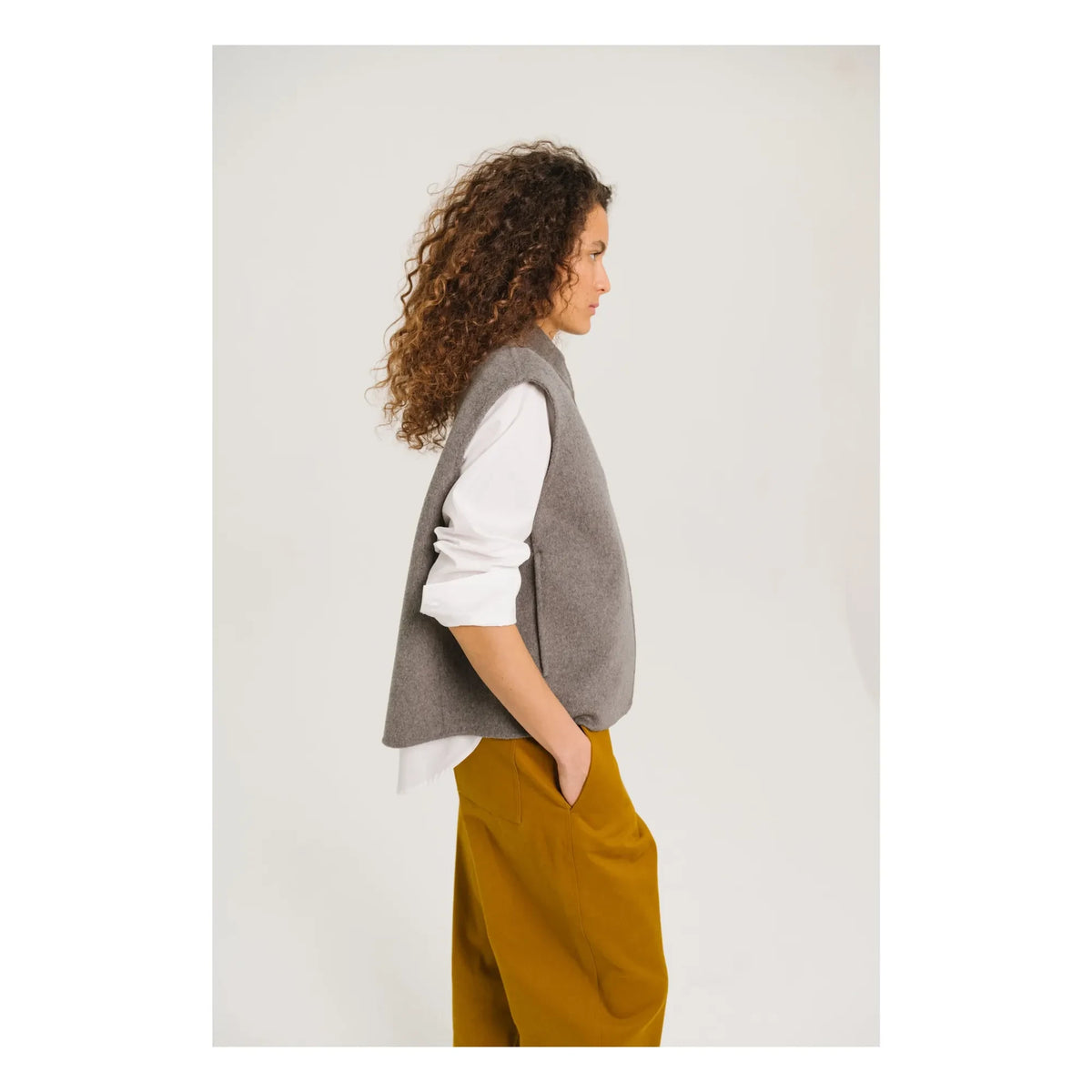 Sacrécoeur - Cárdigan reversible de lana Mireia | Gris