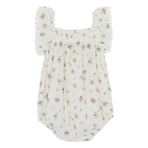 Bonton - Pelele fruncido Lalix Bouquets | Blanco
