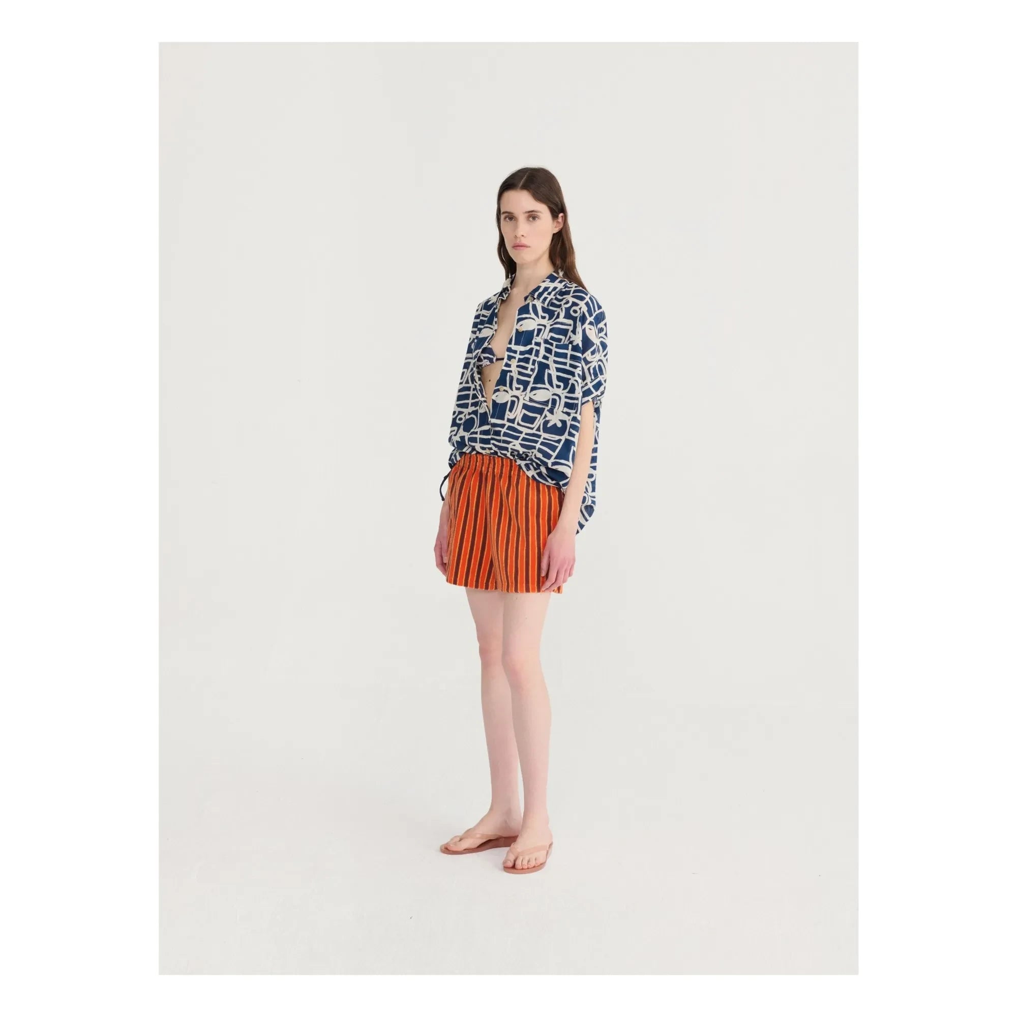 Bobo Choses - Shorts cortos de felpa | Camel