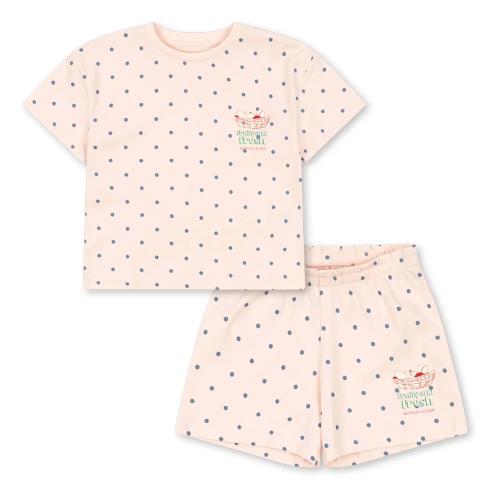 Konges Sløjd - Camiseta y pantalón corto de algodón orgánico | Rosa