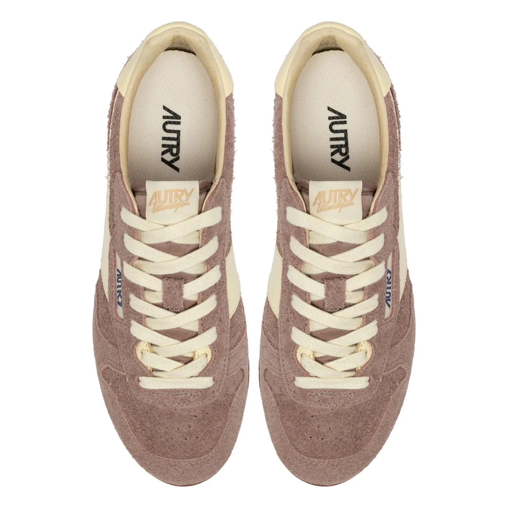 Autry - Windspin Low Zapatillas de Baloncesto Bicolor de Ante y Piel | Rosa Polvo