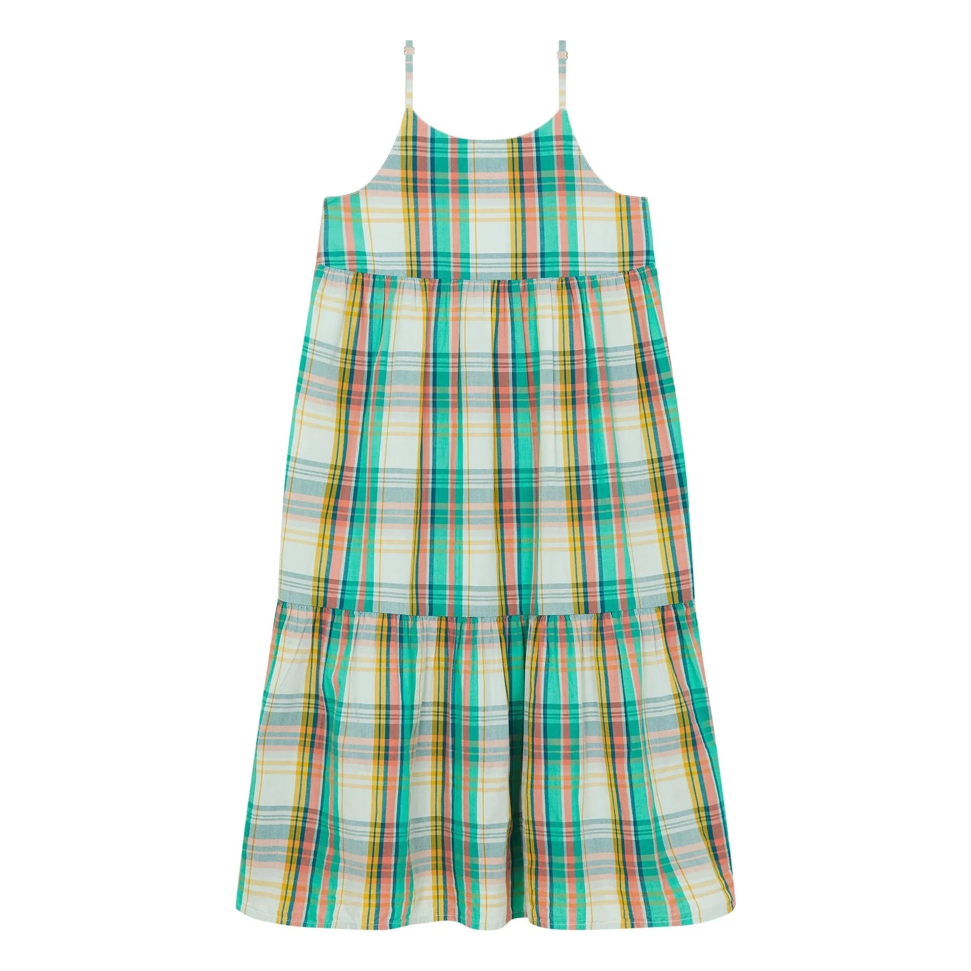 Hundred Pieces - Vestido Sanda a Cuadros | Melocotón