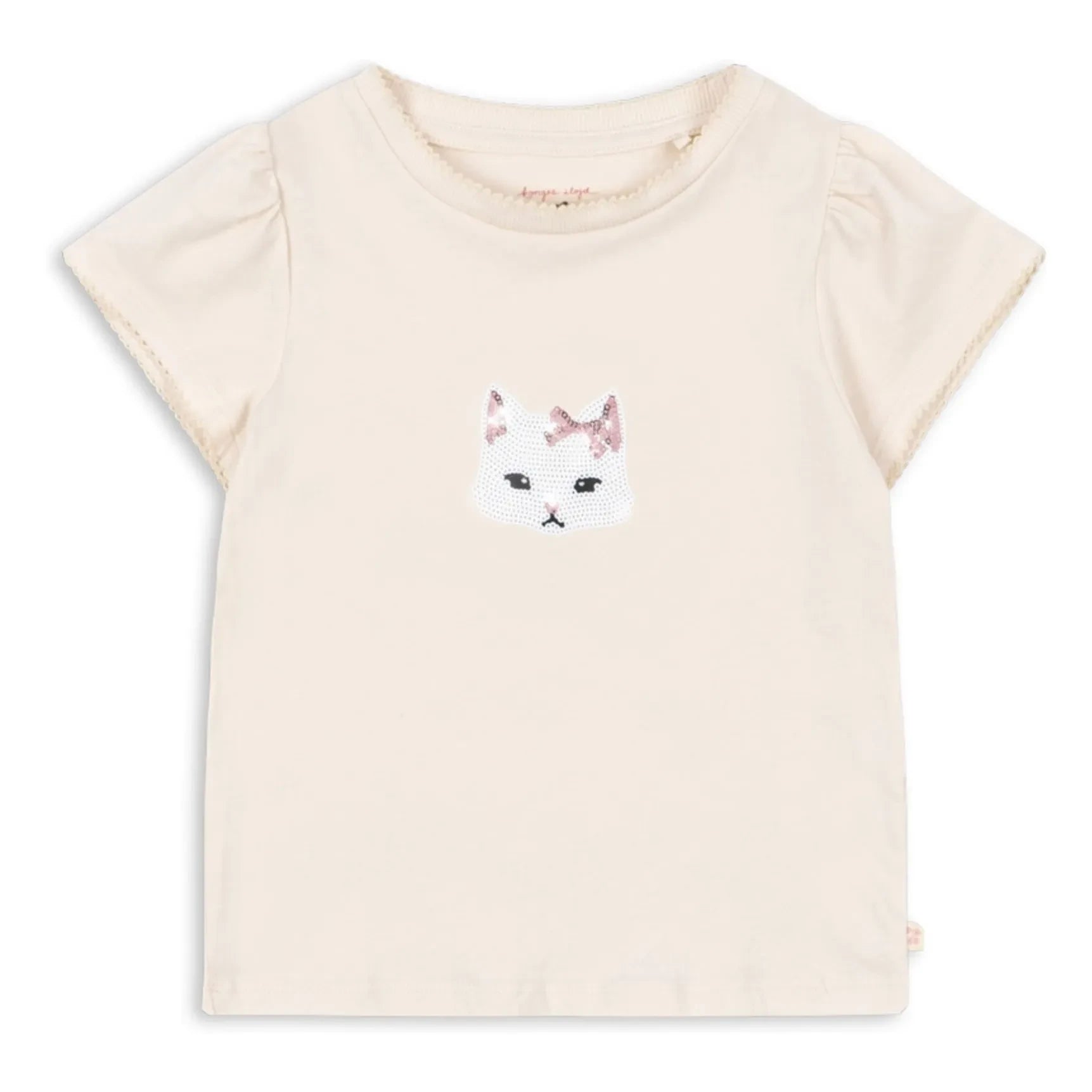 Konges Sløjd - Camiseta de algodón orgánico Famo Cat | Beige