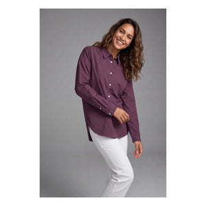 Hod - Ketty Poplin Gömlek | Bordo
