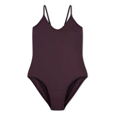 Matona - 1 pieza Jersey escote en V Fibras recicladas | Berenjena
