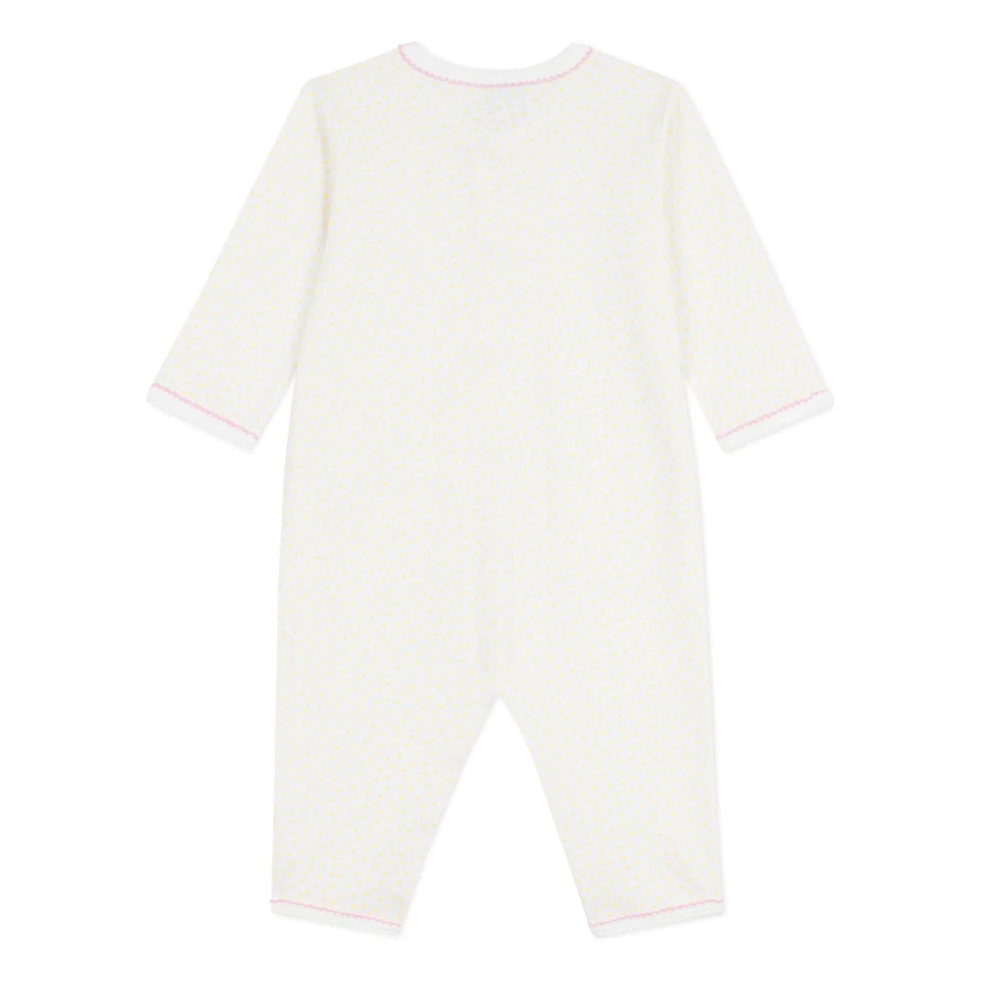 Petit Bateau - Pijama de algodón orgánico para bebé | Blanco