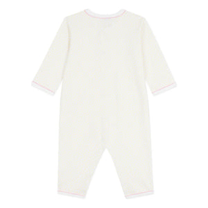 Petit Bateau - Pijama de algodón orgánico para bebé | Blanco