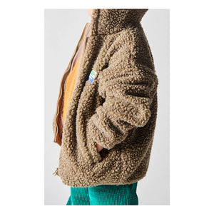 American Vintage - Chaqueta con capucha de sherpa Hoktown | Café