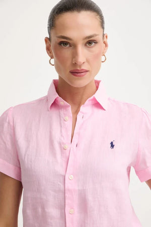 Polo Ralph Lauren Camisa de lino para mujer PD LINEN-WVN-SHIRT