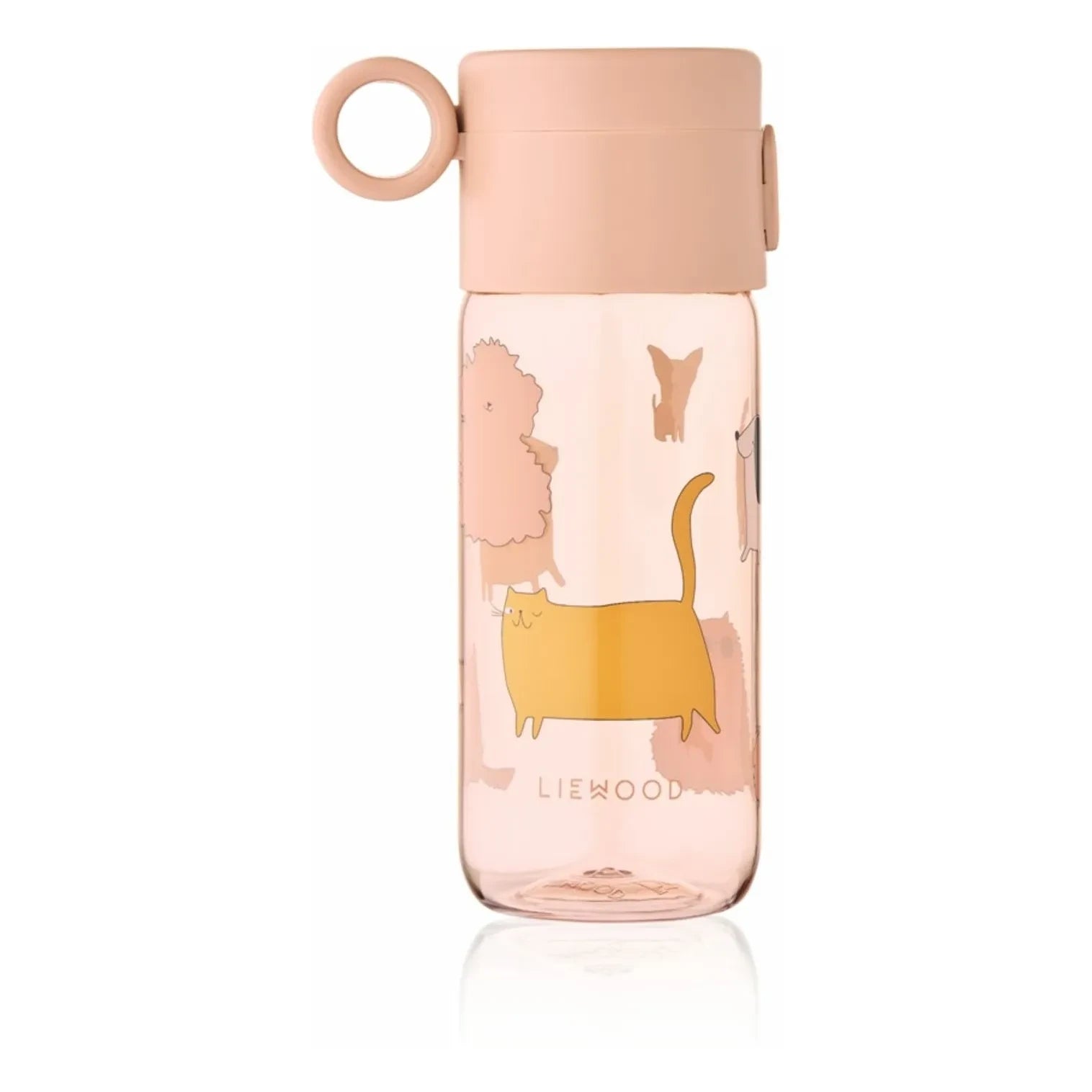 Liewood - Botella de tritán Clemence - 350 ml | Cats and Dogs/Sandy