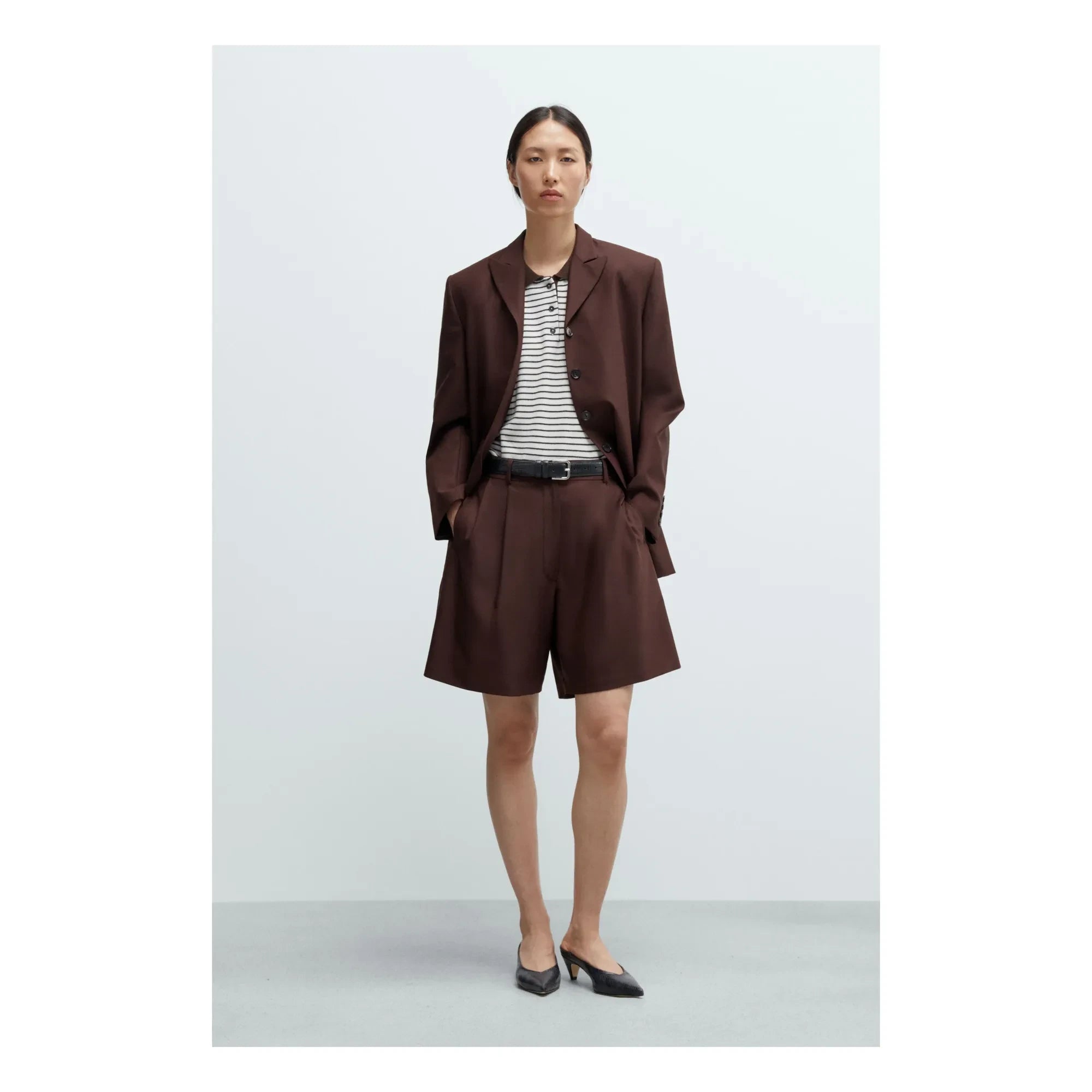 Cordera - Bermudas sastre lana | Burdeos