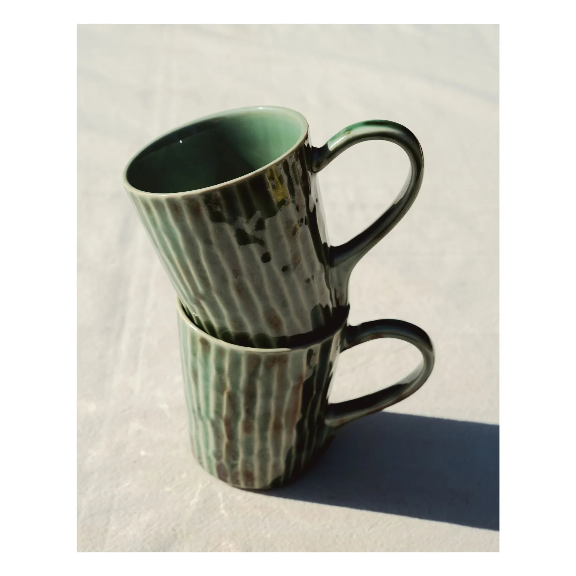 Juego de 2 tazas de té Serax - Verde Lanza, Pascale Naessens | Verde