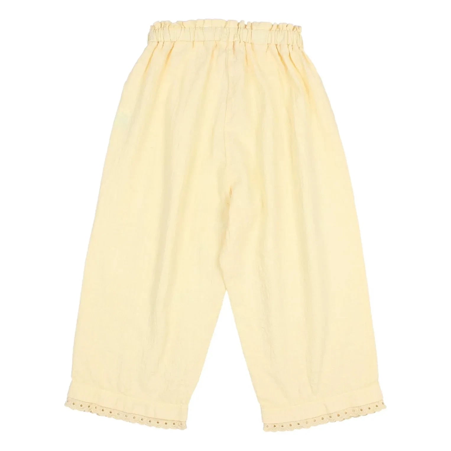 Búho - Pantalón de encaje de algodón orgánico | Amarillo