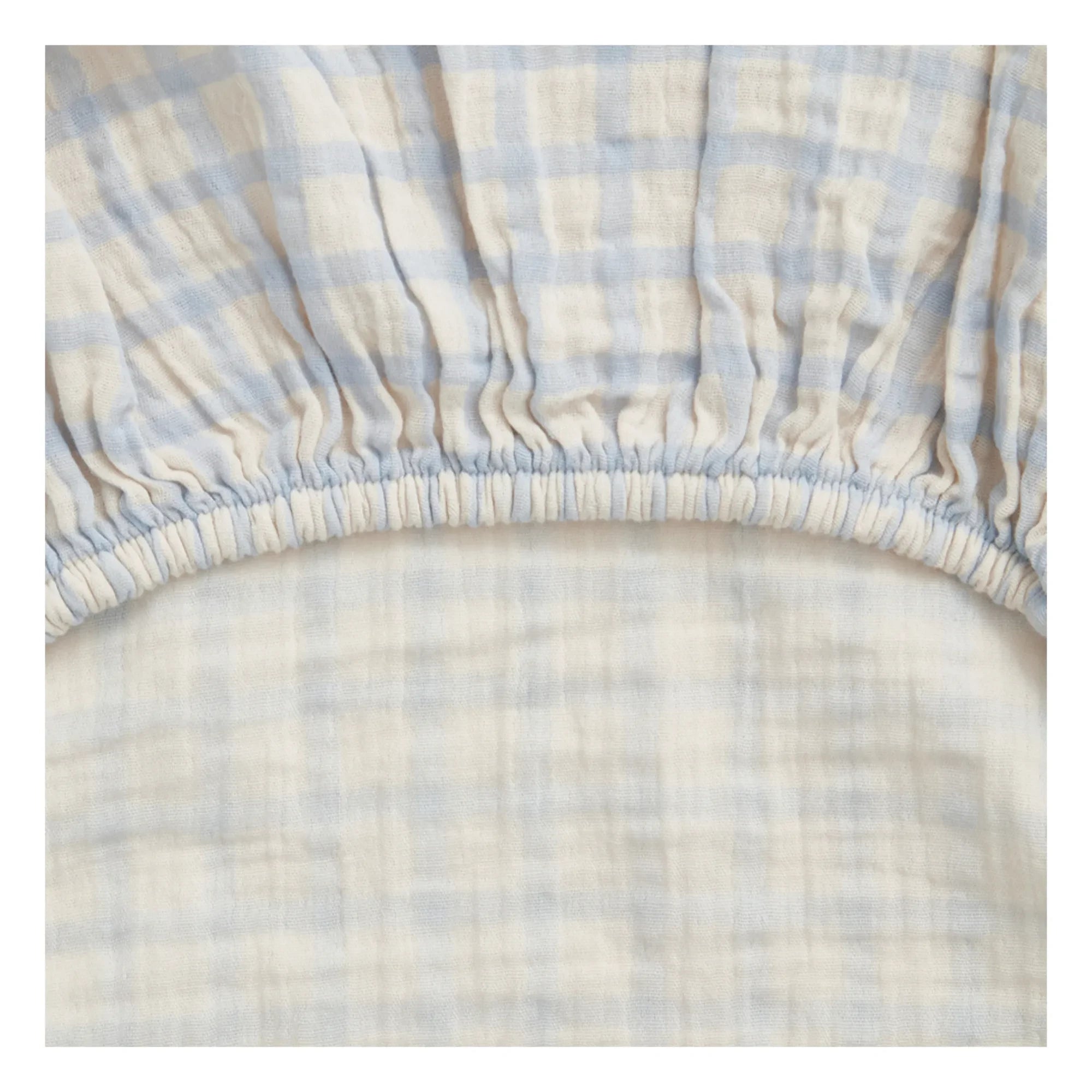 garbo&friends - Funda cambiador Gingham Sky | Azul claro