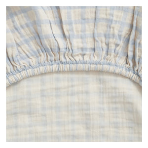 garbo&friends - Funda cambiador Gingham Sky | Azul claro