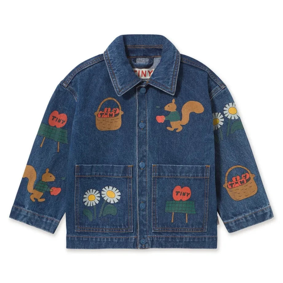Tinycottons - Ceket Denim Apples | Mavi
