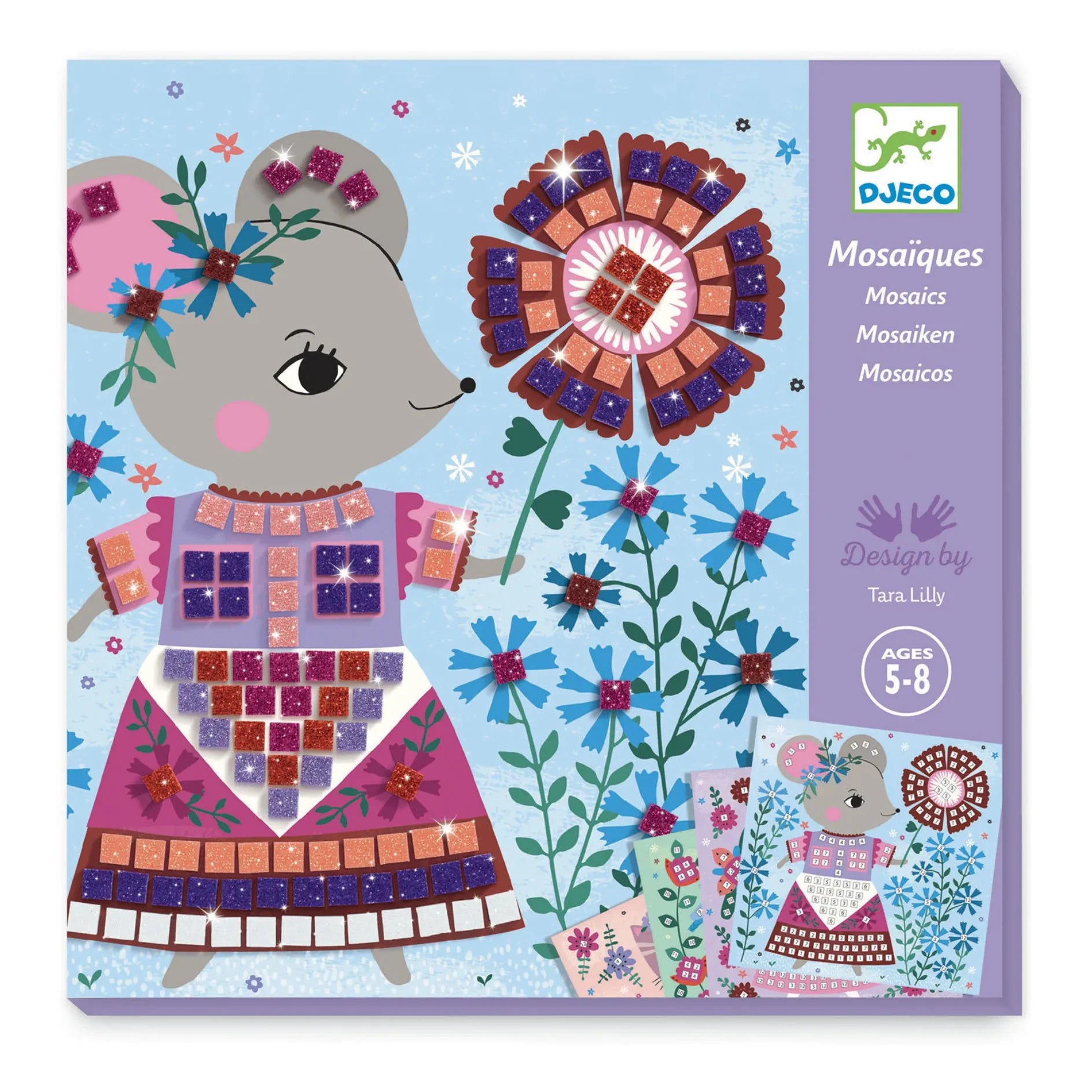 Djeco - Actividad de Collage Mascotas Adorables