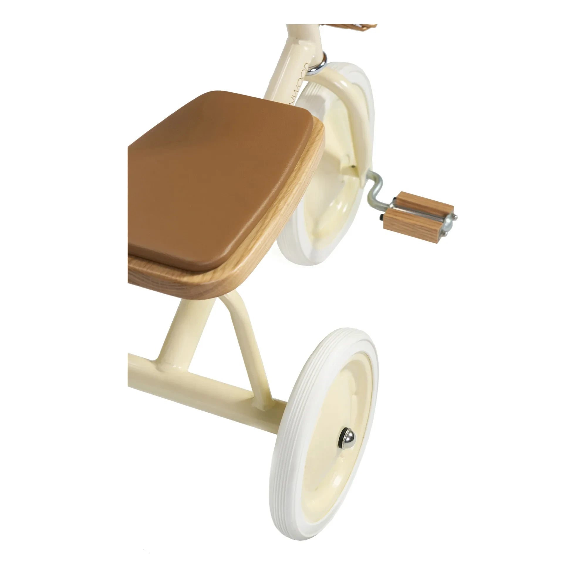 Banwood - Triciclo de metal y madera | Crema
