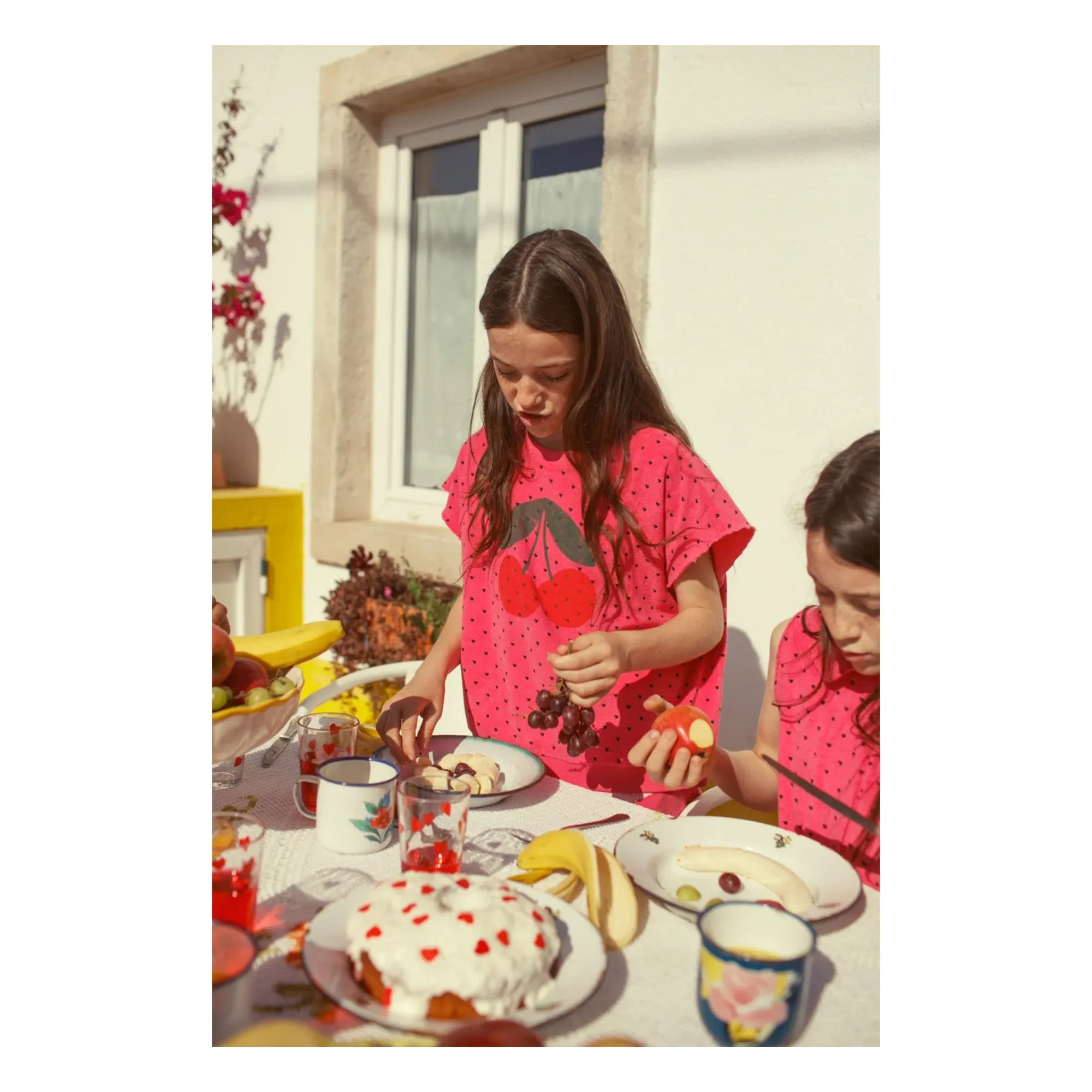 Piupiuchick - Sudadera sin mangas de rizo de algodón orgánico Cherry | Fucsia