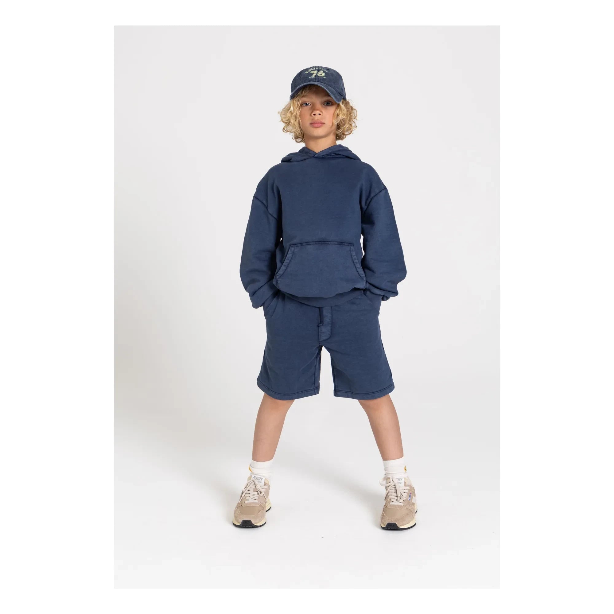 Smallable Kid - Pantalón corto Milo de algodón orgánico | Azul marino